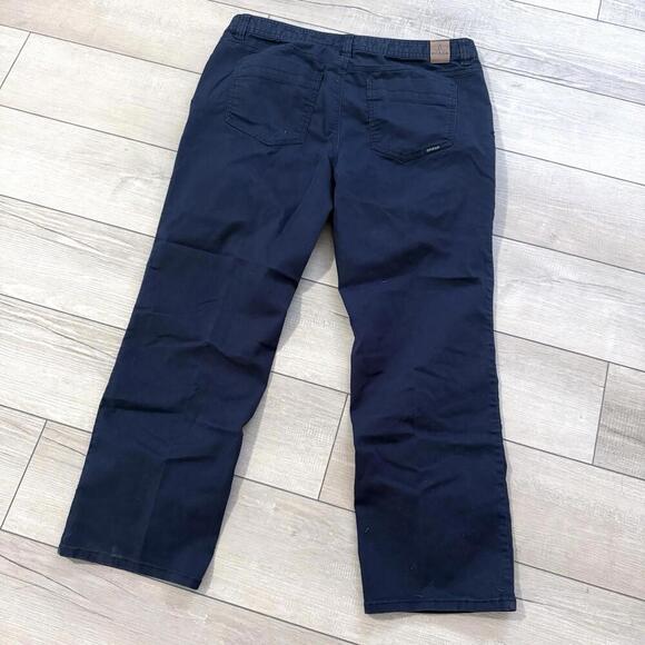 PrAna Slim Fit Navy Chino Pants Mens Size 40x30 Organic Cotton Casual Trousers - Picture 3 of 10